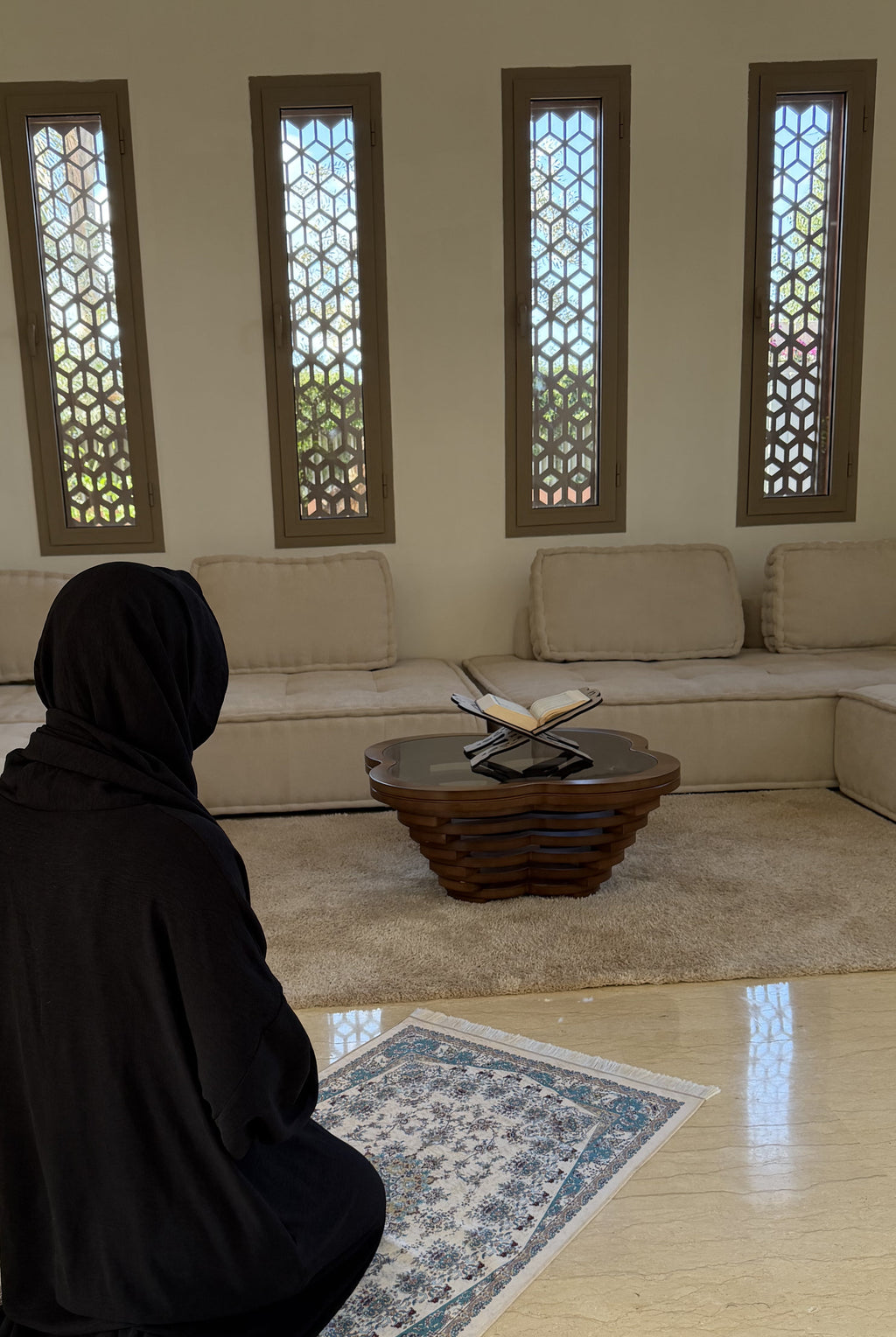 Tapis de prière Najm – Praticité & Élégance (Essentielle)